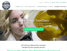 Tablet Screenshot of coloradocannabistours.com